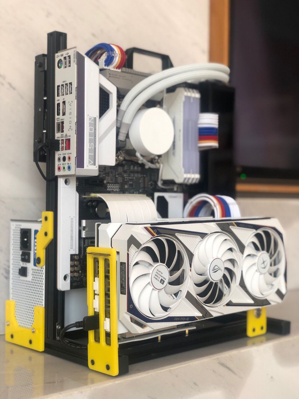Atx eatx-PCテストベンチハンドル,オープンフレーム - Aluminum Open Frame Test Bench Water Cooling のレビューと価格
